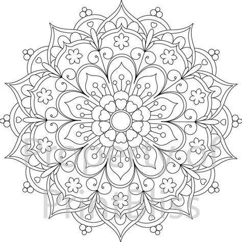 awesome 25. Flower Mandala printable coloring page. | Abstract coloring ...