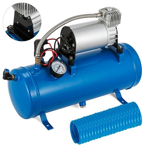 VEVOR 12V Train Horn Air Compressor with Tank 150PSI Air Car Compressor ...