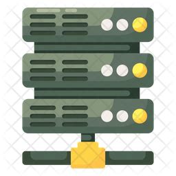 Data Server Icon - Download in Flat Style