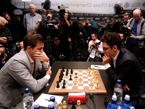 Magnus Carlsen wins Chess World Championship 2018 after beating Fabiano Caruana in tie-breakers ...