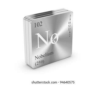 Nobelium Element Periodic Table On Metal Stock Illustration 94640575