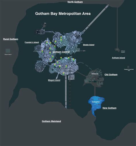 Arkham City Map