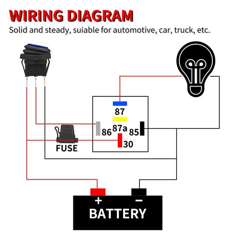 Waterproof Heavy Duty 5Pin 30/40A Pre-wired Car Relay With Built-in Diode - Daier