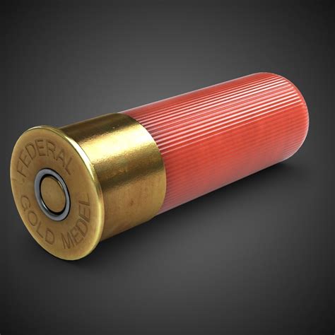 shotgun shell 1 3d model