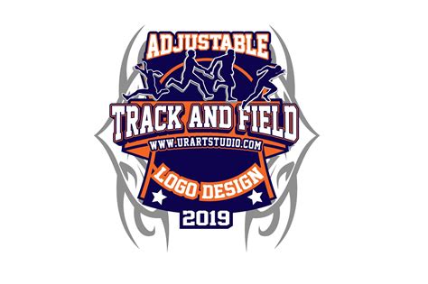 TRACK AND FIELD VECTOR LOGO DESIGN FOR PRINT AI EPS PDF PSD 501 - UrArtStudio