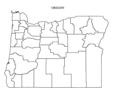 Oregon County Map: Editable & Printable State County Maps