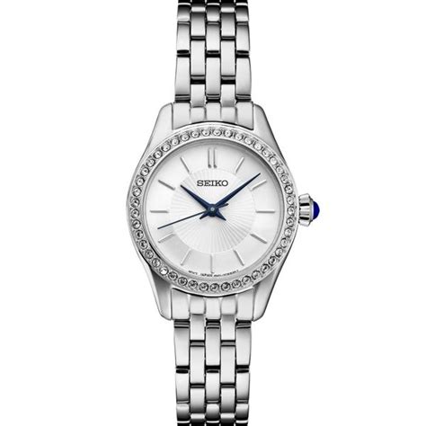 Seiko Crystals SS Quartz White Dial