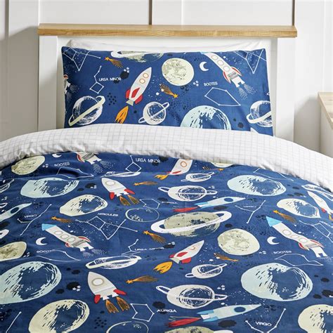 Wilko Space Easy Care Single Duvet Set | Wilko