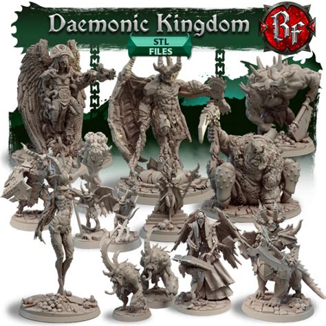 3D Printable Demonic Kingdom by Titan Forge Miniatures