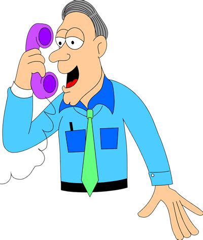 People Talking On Their Phones Cartoon - ClipArt Best