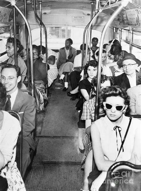 Segregated Bus In Texas by Bettmann