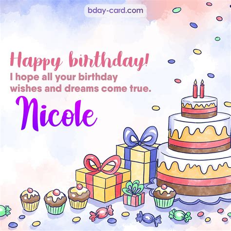 Birthday images for Nicole 💐 — Free happy bday pictures and photos | BDay-card.com