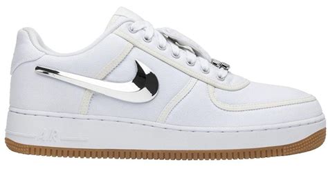 Nike Travis Scott X Air Force 1 in White for Men - Lyst