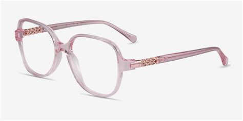 Precious Square Clear Pink Glasses for Women | Eyebuydirect