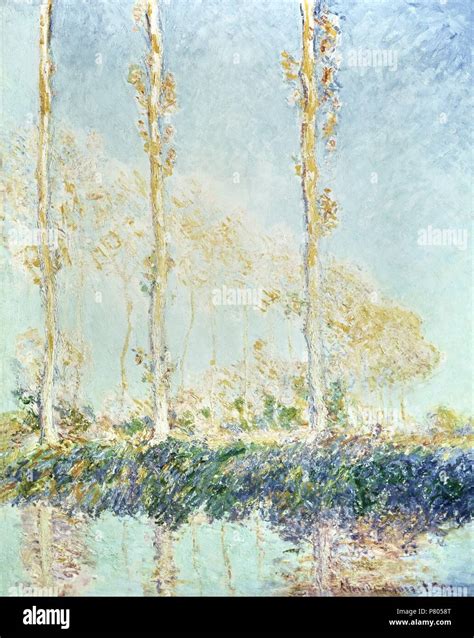 Poplars autumn claude monet hi-res stock photography and images - Alamy