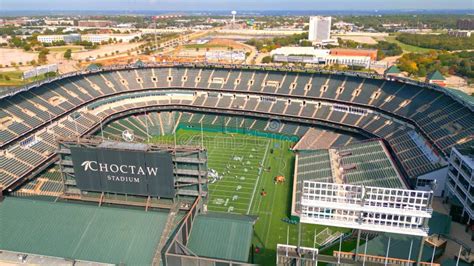 Choctaw Football Stadium in Arlington from Above - ARLINGTON, UNITED ...