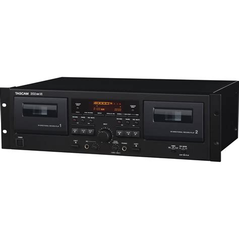 Tascam 202mkVI Dual Cassette Deck 202MKVI B&H Photo Video