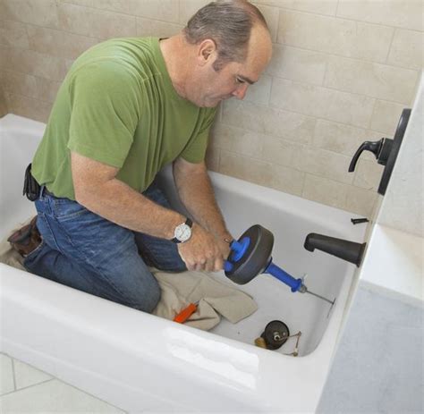 Richard Trethewey advises using a plumbing snake to remove hair clogs ...