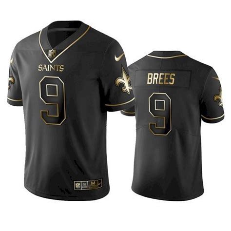 Saints Drew Brees All-Black Golden Edition Jersey – US Sports Nation