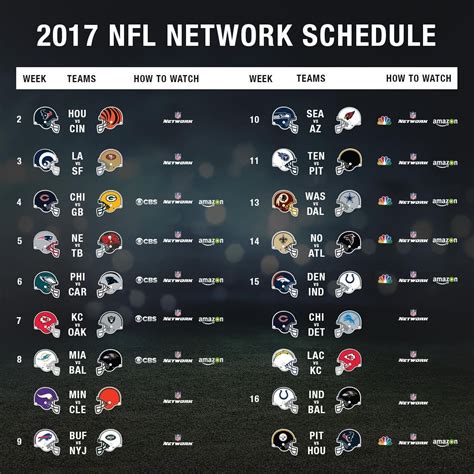 Printable Nfl Schedule Week 16