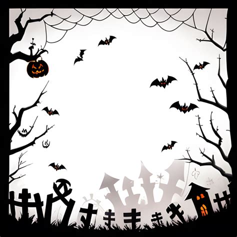 Halloween Border Transparent PNG Images Ai Generative 28141781 PNG