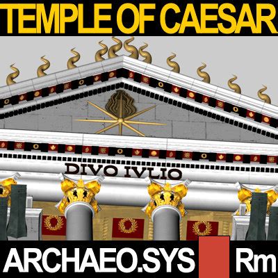 reconstruction temple caesar huelsen 3d 3ds