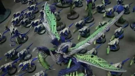 Tyranid Army in Blue and Bone - YouTube