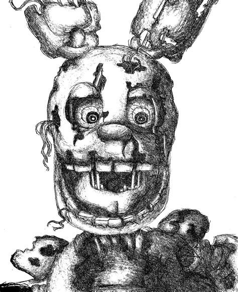 Springtrap Sketch by Niceaholic on DeviantArt