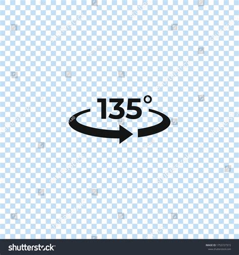 Angle 135 Degrees View Icon135 Degrees Stock Vector (Royalty Free ...