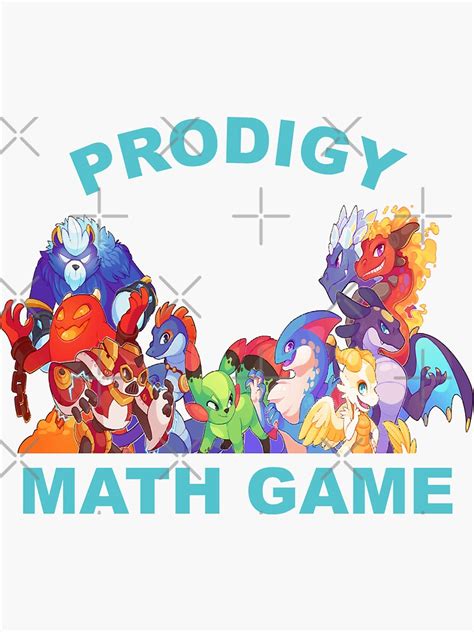 "Prodigy Math Game Math Practice Gaming Rare Dragons Gift For Kids" Sticker for Sale by ...