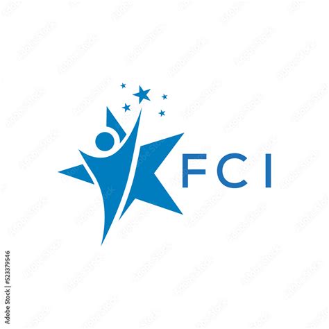 FCI Letter logo white background .FCI Business finance logo design ...