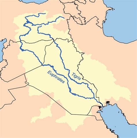 map showing the Tigris–Euphrates river system, which defines Mesopotamia | Mesopotamia, Ancient ...