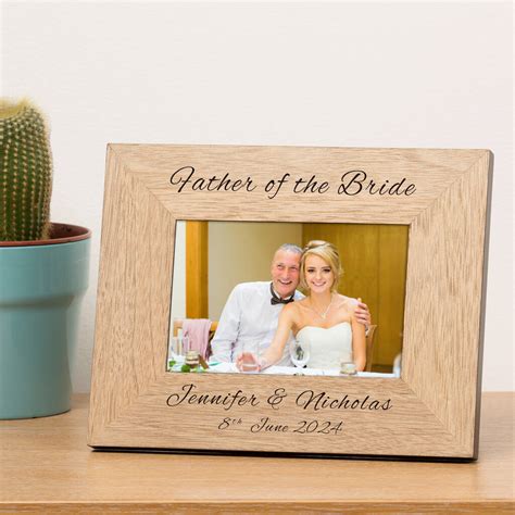 Personalised Father Of The Bride Photo Frame By Uniqueful