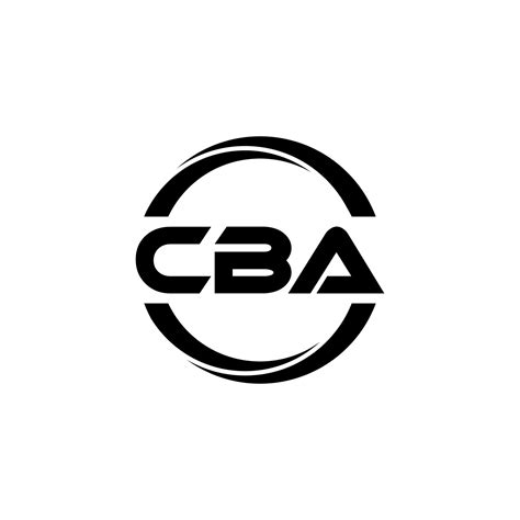 CBA letter logo design in illustration. Vector logo, calligraphy ...