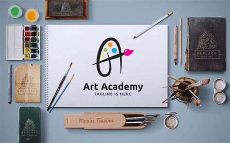 Art Academy Logo template #121178 - TemplateMonster