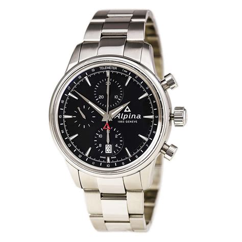 Alpina Alpiner Men's Automatic Chronograph Black 42 mm Dial Swiss ...