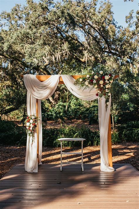 Rustic Country Fall Winter Wedding Decor Draped Wood Ceremony Arch ...