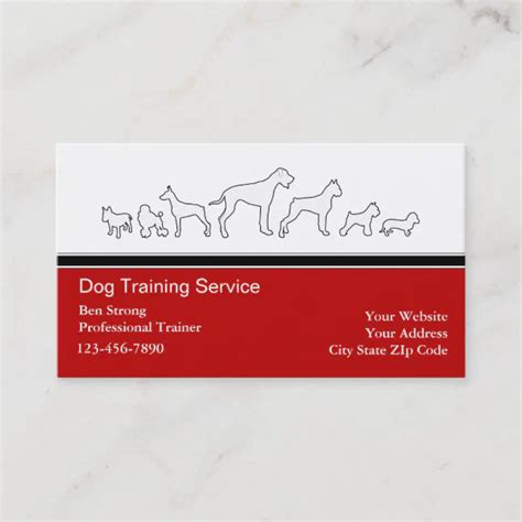 Dog Trainer Business Cards | Zazzle