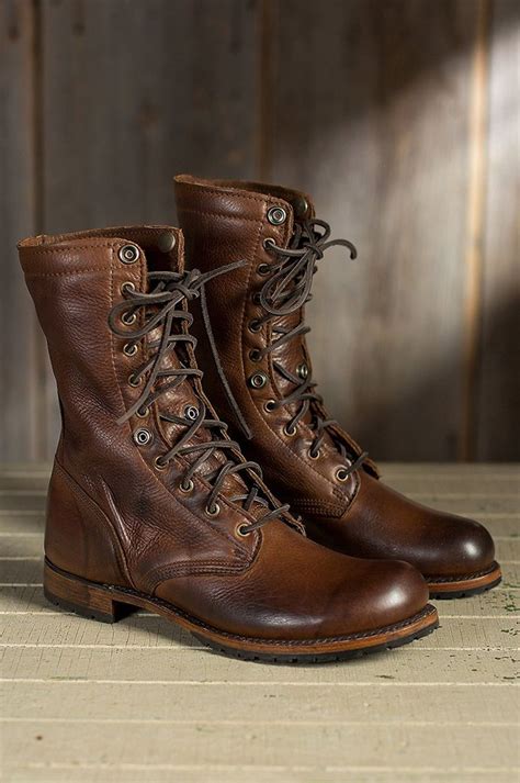 Men's Walk-Over Ian Fold-Over Leather Jump Boots, CHOCOLATE/PLAID, Size ...