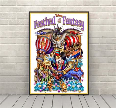 Festival of Fantasy Parade Poster Disney Attraction Poster Magic ...