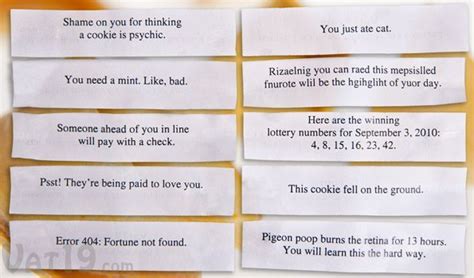 Funny Fortune Cookie Sayings