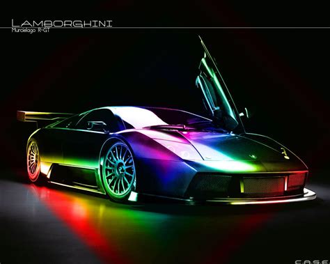 Rainbow Lamborghini Sports Car Wallpapers - Wallpaper Cave