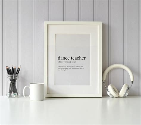 Dance Teacher Gifts Dance Teacher Appreciation Download Gift - Etsy