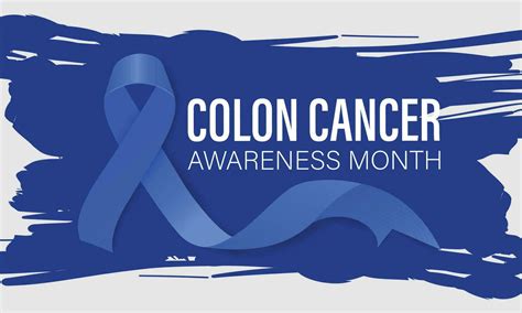 Colon Cancer Awareness Month Vector Illustration . Banner, poster, card ...