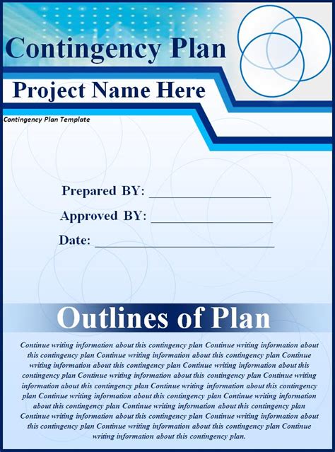 Contingency Plan Template | Free Word's Templates