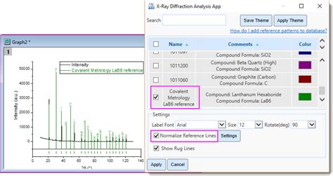 Help Online - Apps - X-Ray Diffraction Analysis (Pro)