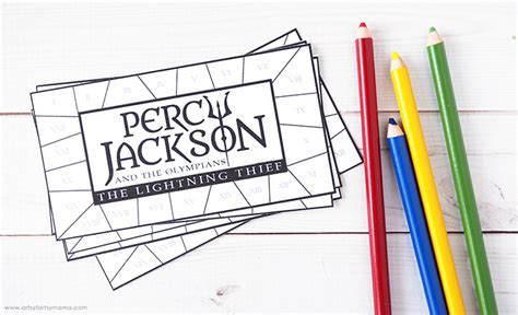 Percy Jackson Reading Challenge with Free Printable Bookmarks | artsy ...