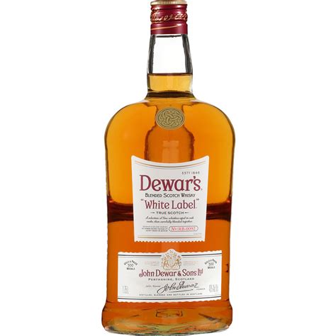 White label whisky blended escocés XXL botella 1,75 cl · DEWAR'S ...