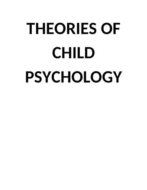 (DOCX) Theories of child psychology - DOKUMEN.TIPS