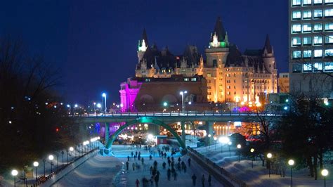 Skaters on the Rideau Canal, during Winterlude in Ottawa | Peapix